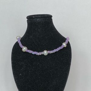 purple pearl necklace